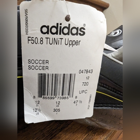 Adidas Tunit Soccer Upper [New] Size 12.5 - Picture 6 of 10